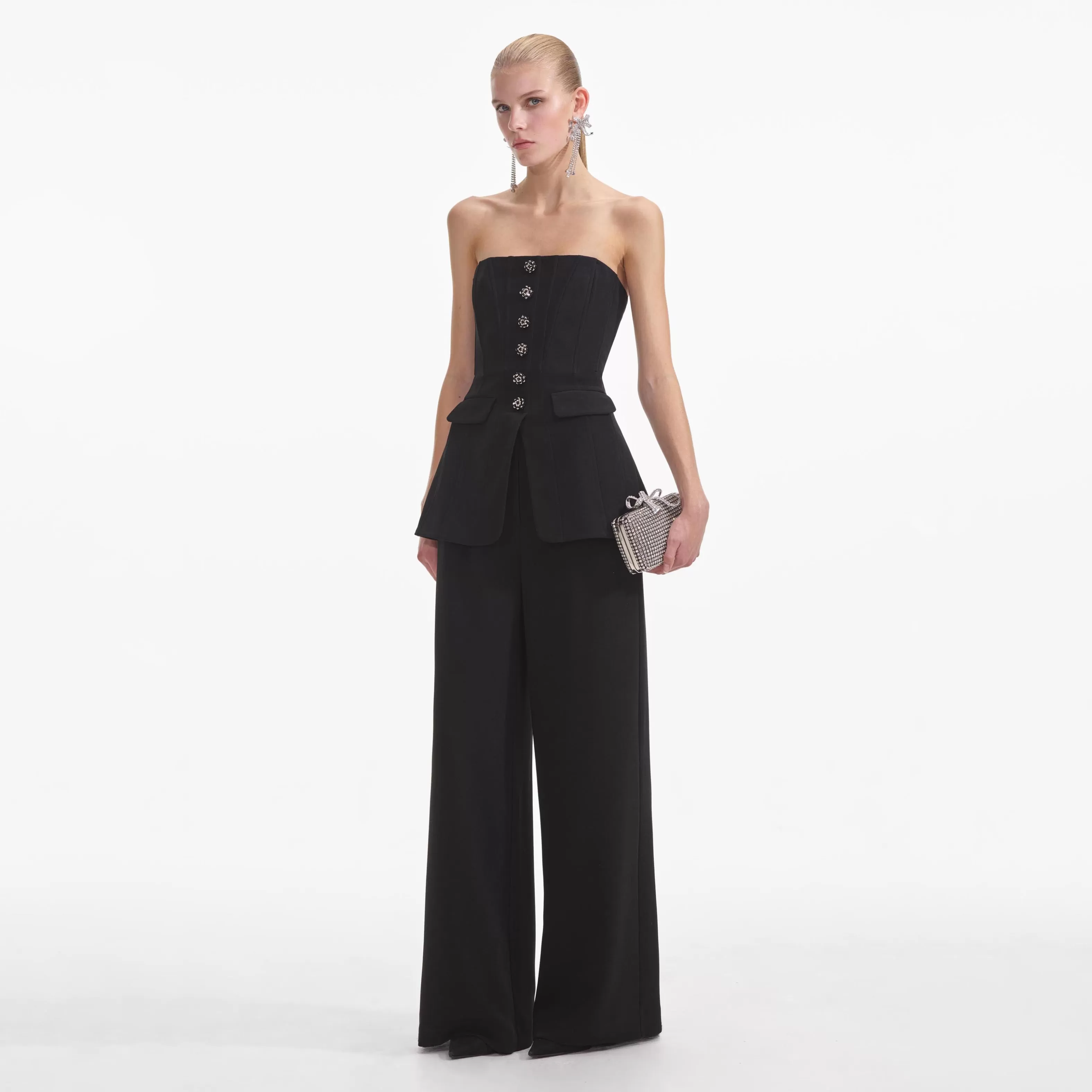 Sale Bandeau Crepe Jumpsuit Jumpsuits | Exclusives