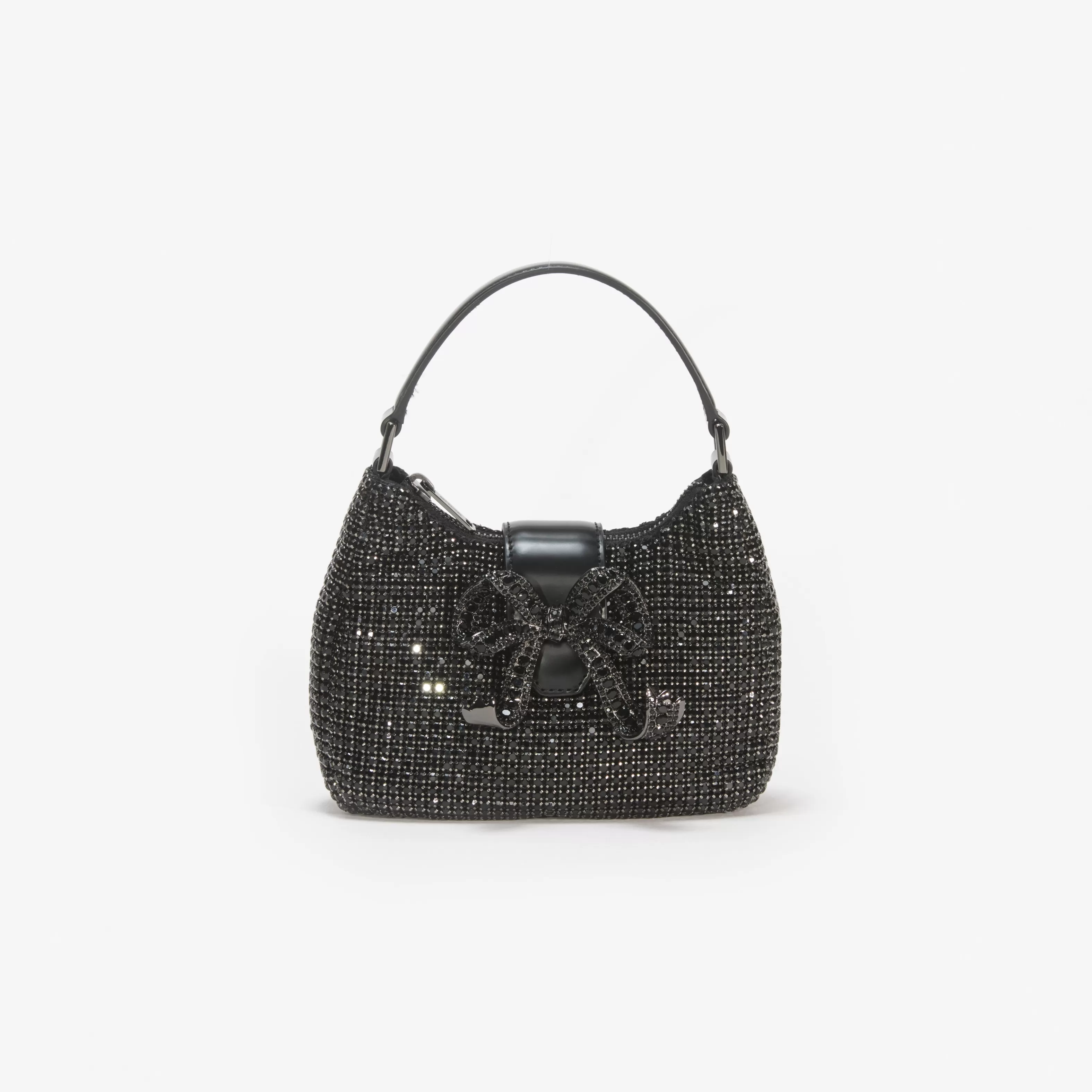 Fashion Diamante Crescent Bow Bag Handbags