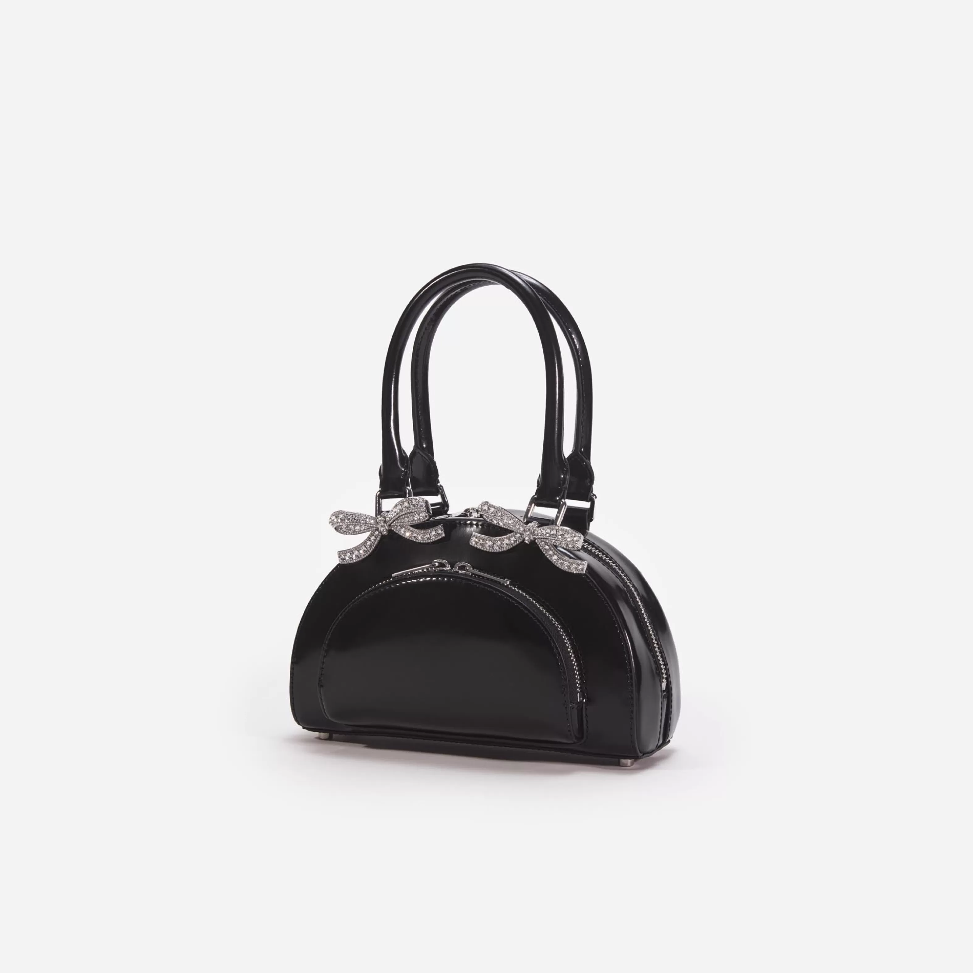 Outlet Leather Curved Mini Tote Bag Handbags