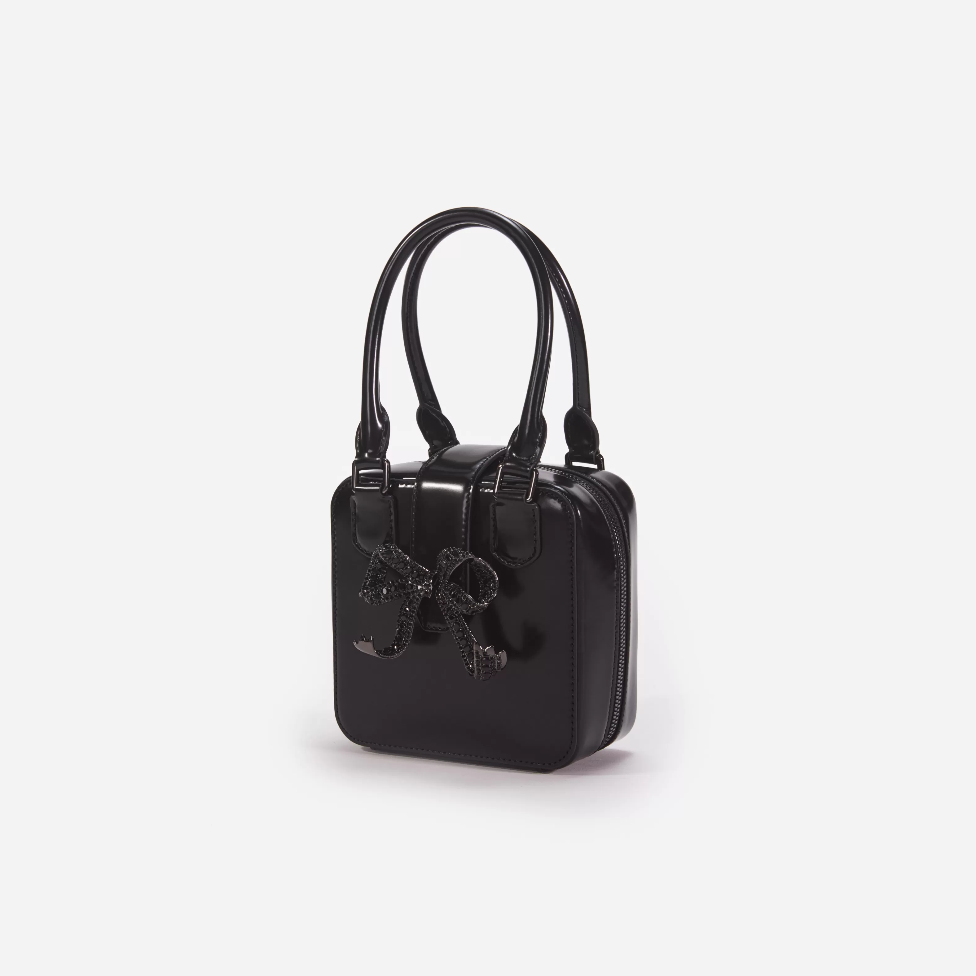 Outlet Leather Square Mini Tote Bag Handbags