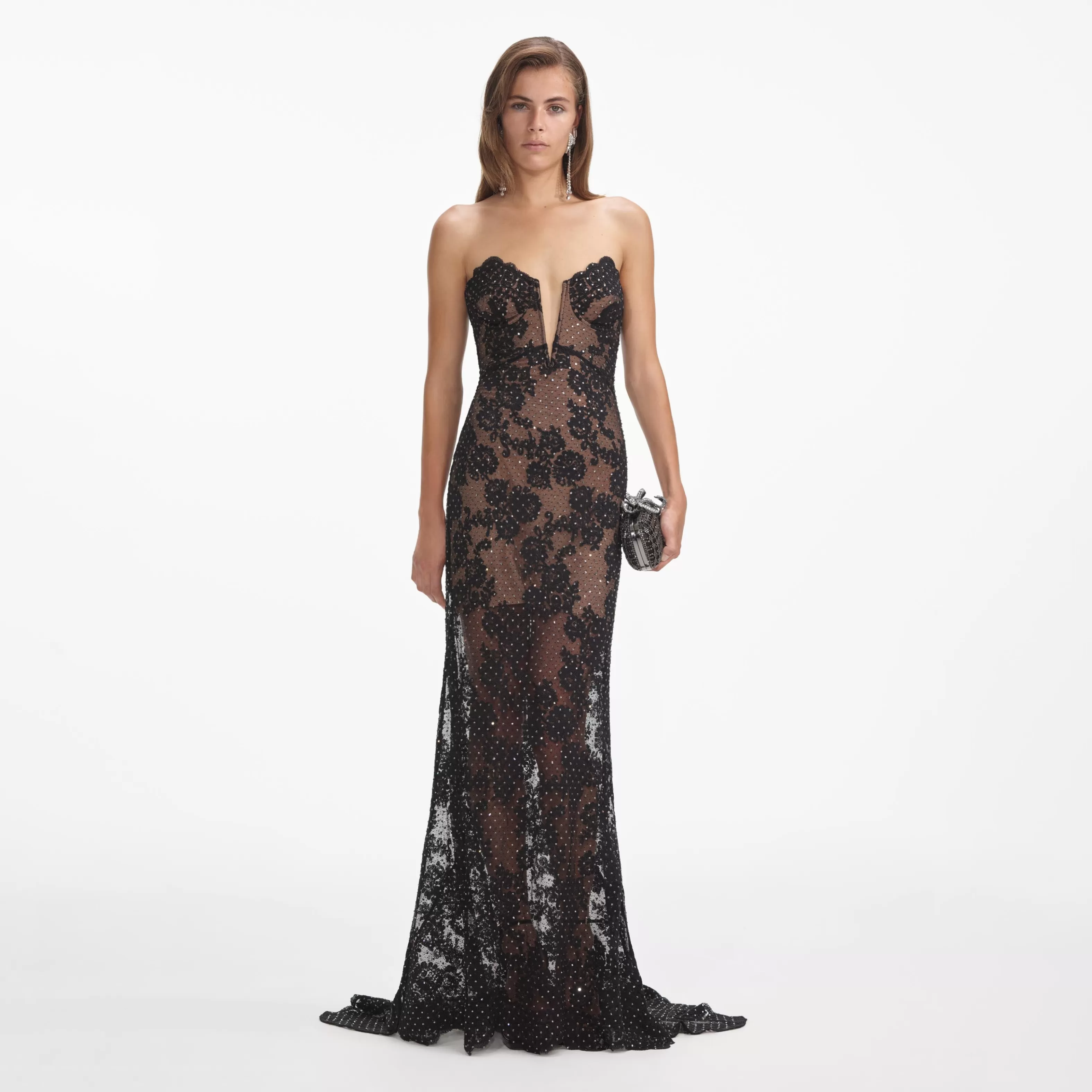 Best Rhinestone Lace Maxi Dress Dresses | Exclusives