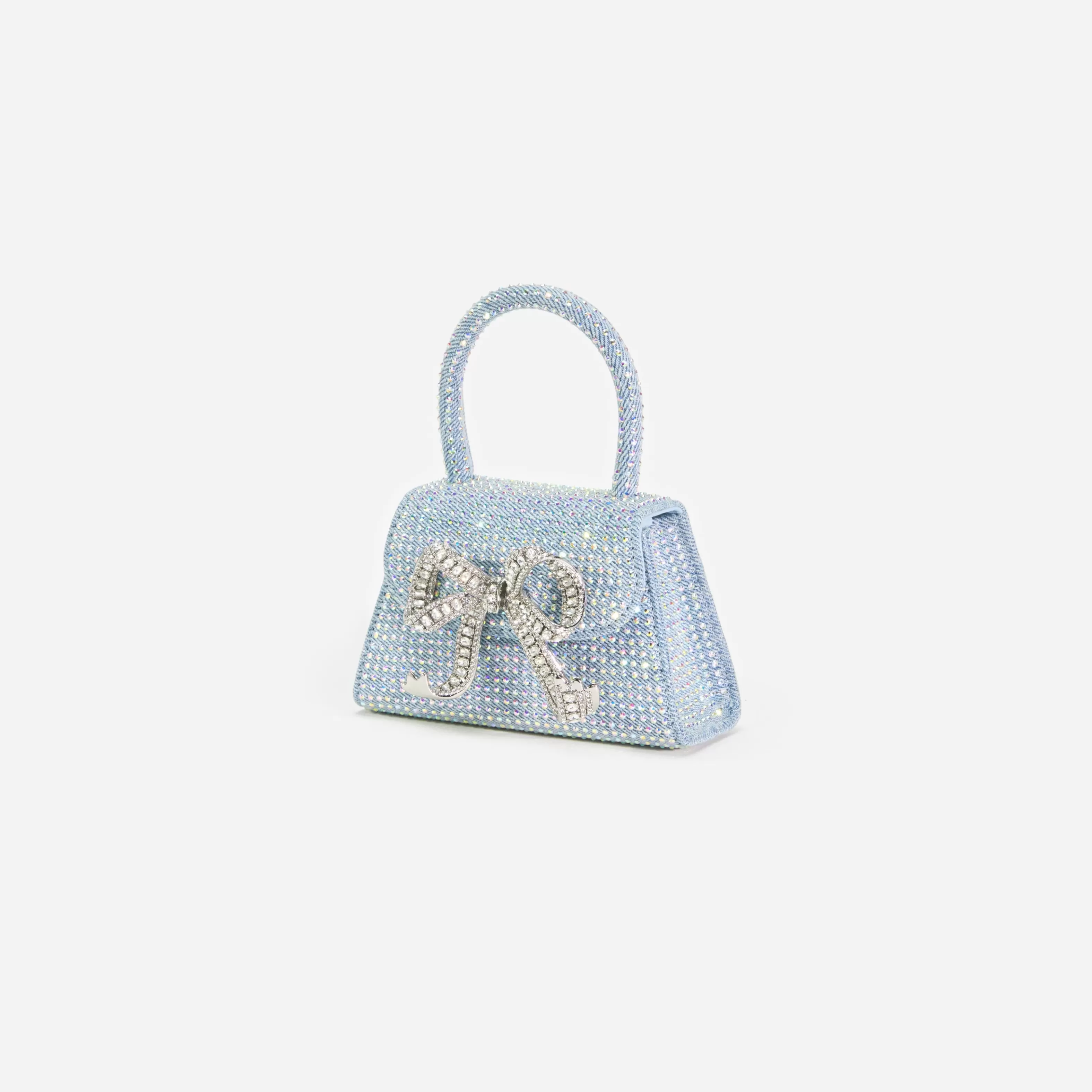 Flash Sale Rhinestone Denim Micro Bow Bag Denim | Handbags