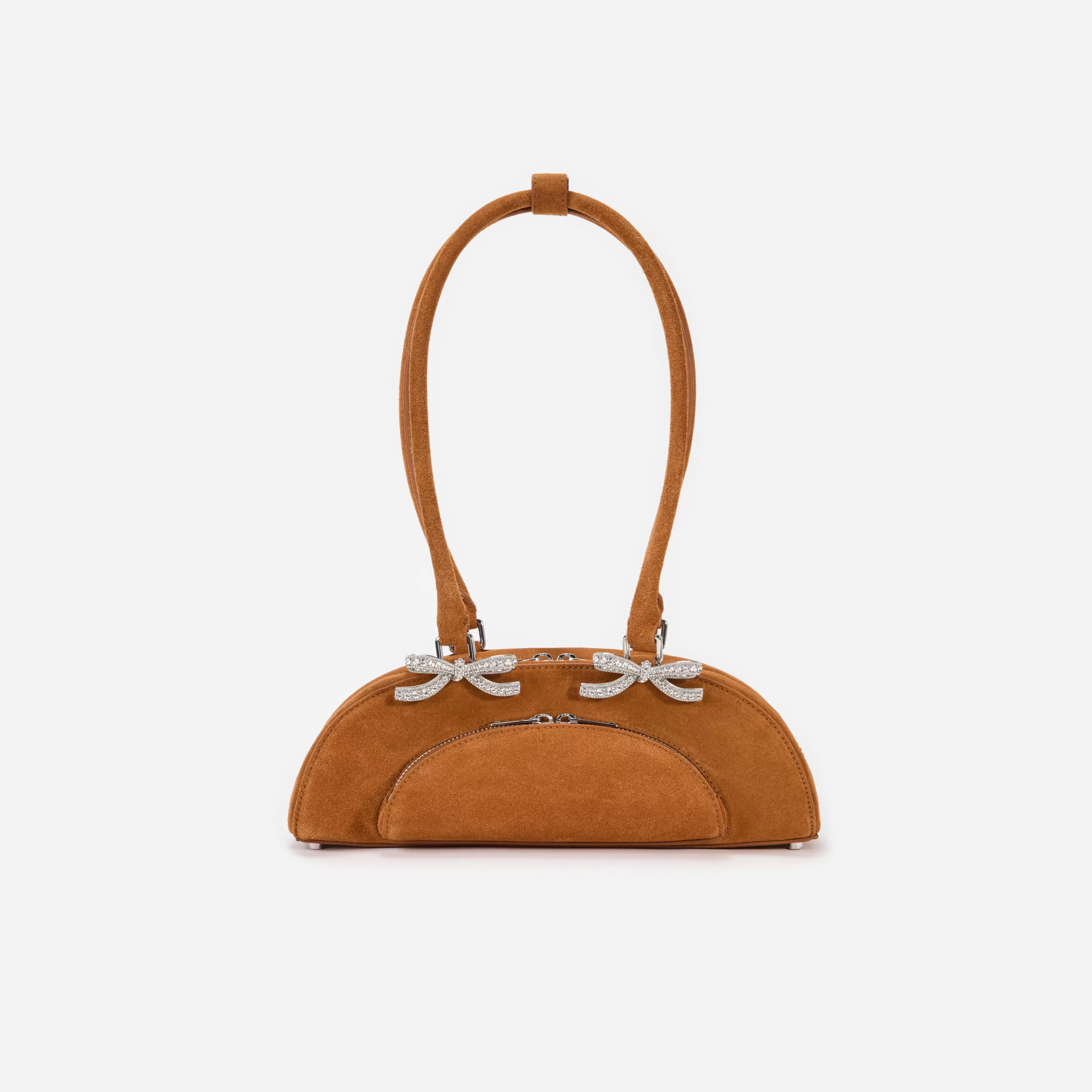 Outlet Suede Curved Shoulder Bag Handbags