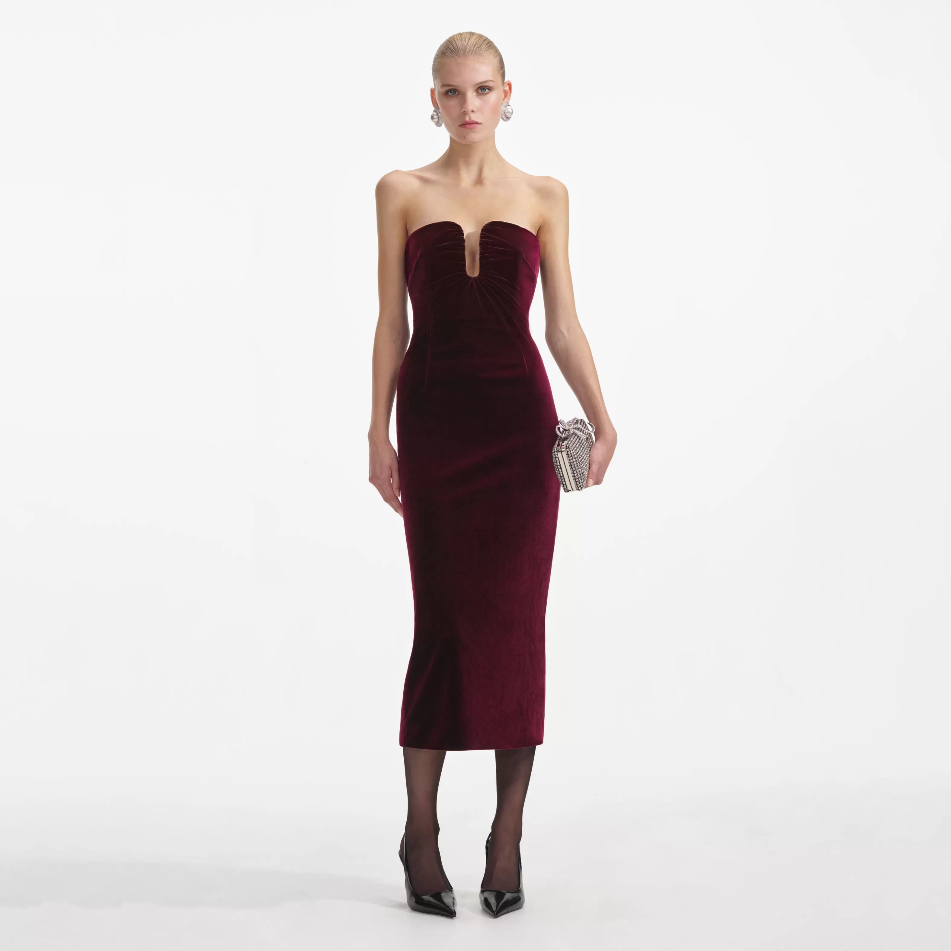 Sale Velvet Midi Dress Dresses | Exclusives