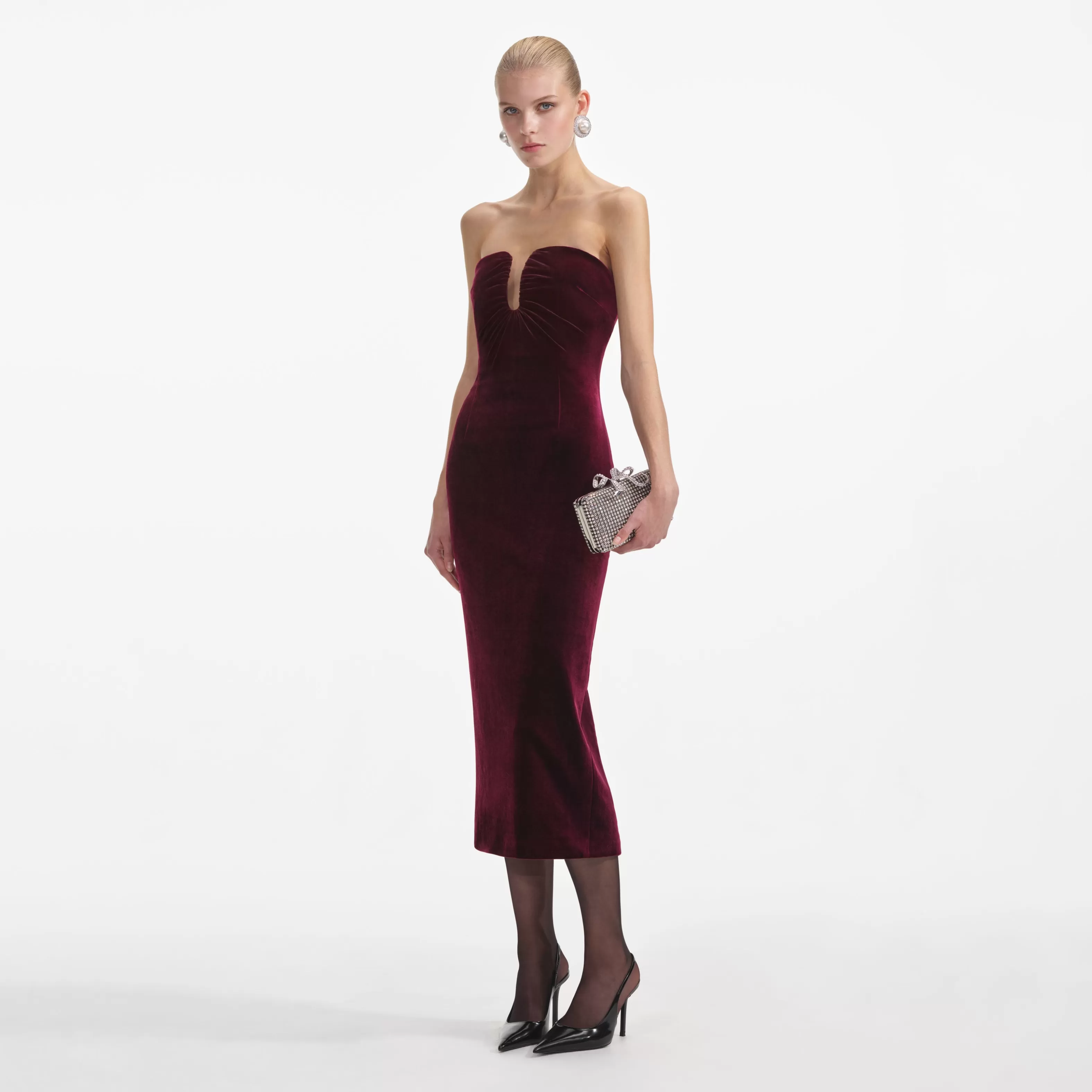 Sale Velvet Midi Dress Dresses | Exclusives