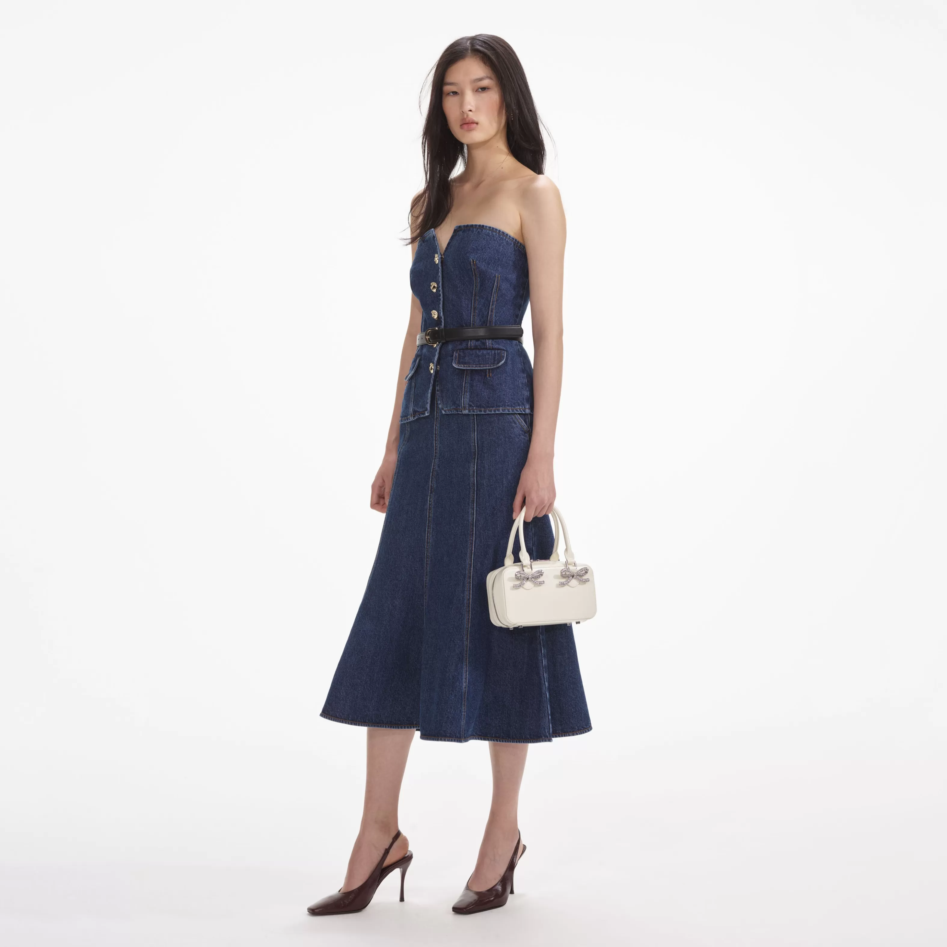 Clearance Bandeau Midi Dress Dresses | Denim