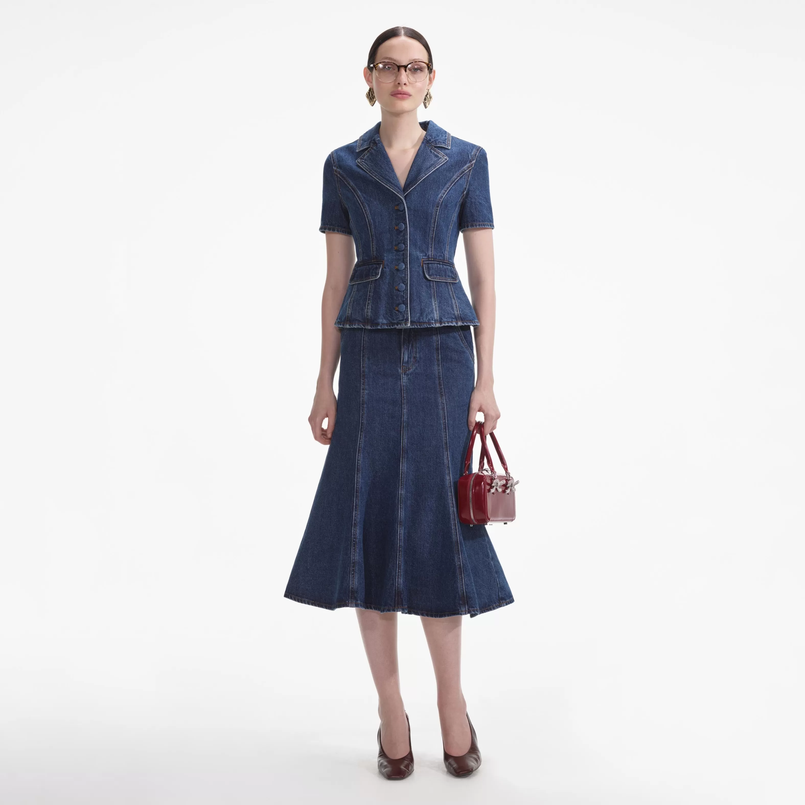 Store Denim Midi Dress Dresses | Denim