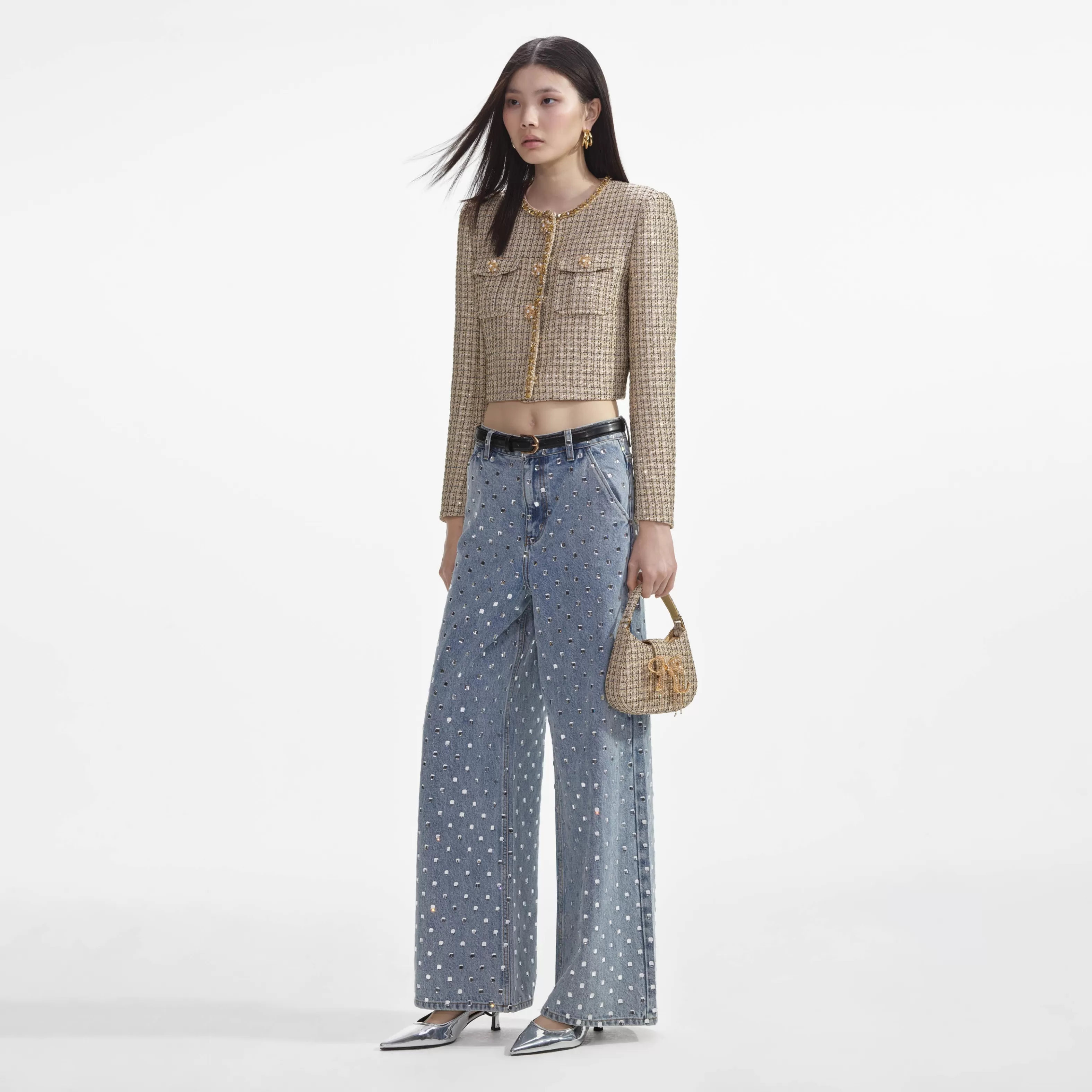 Online Boucle Cropped Jacket Co-ords | Outerwear