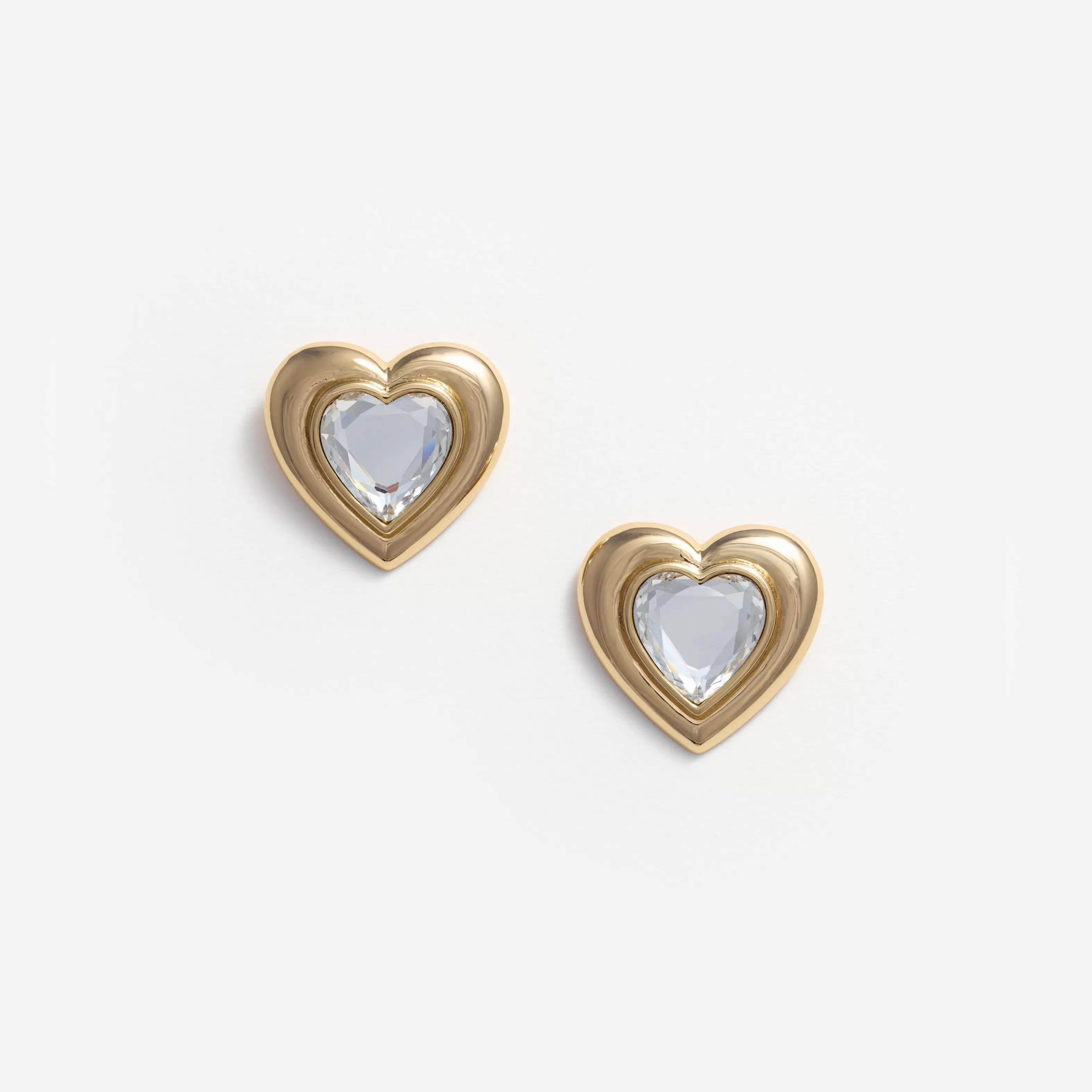 Clearance Crystal Heart Earrings Jewellery