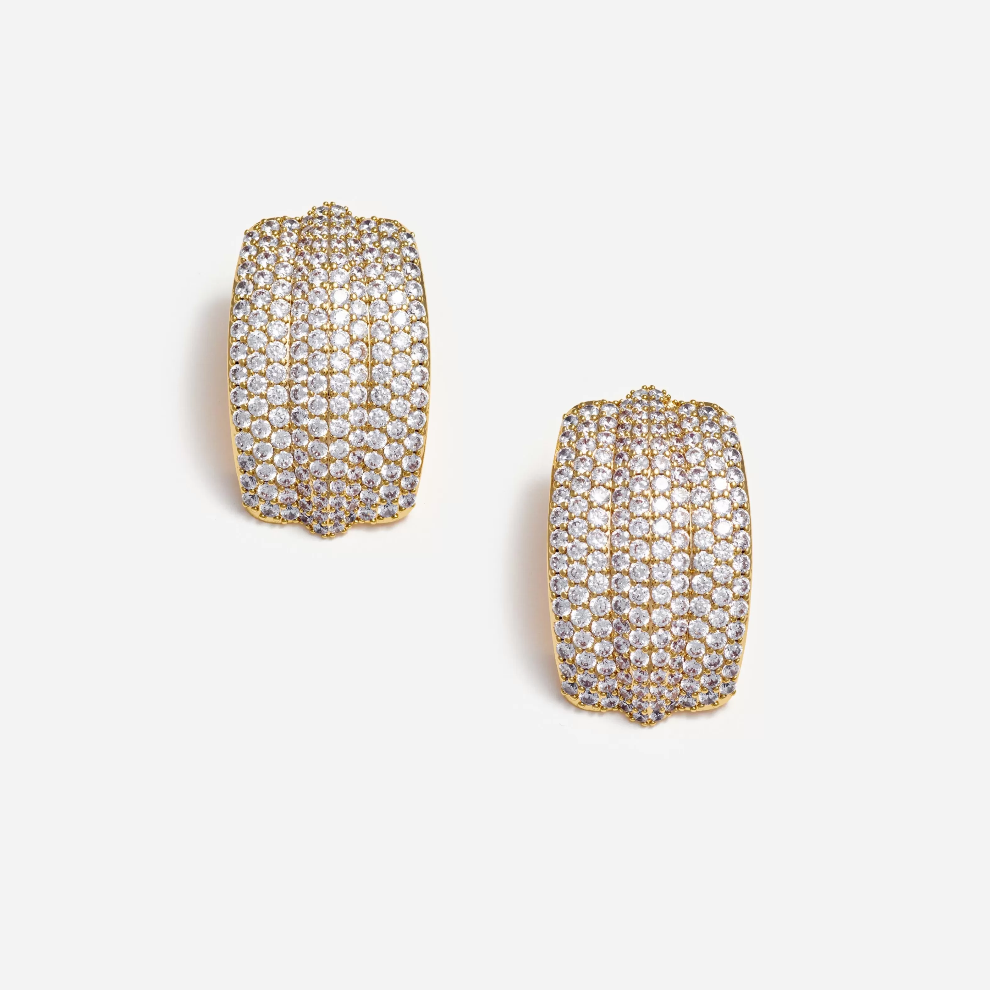 New Crystal Ridged Earrings Jewellery