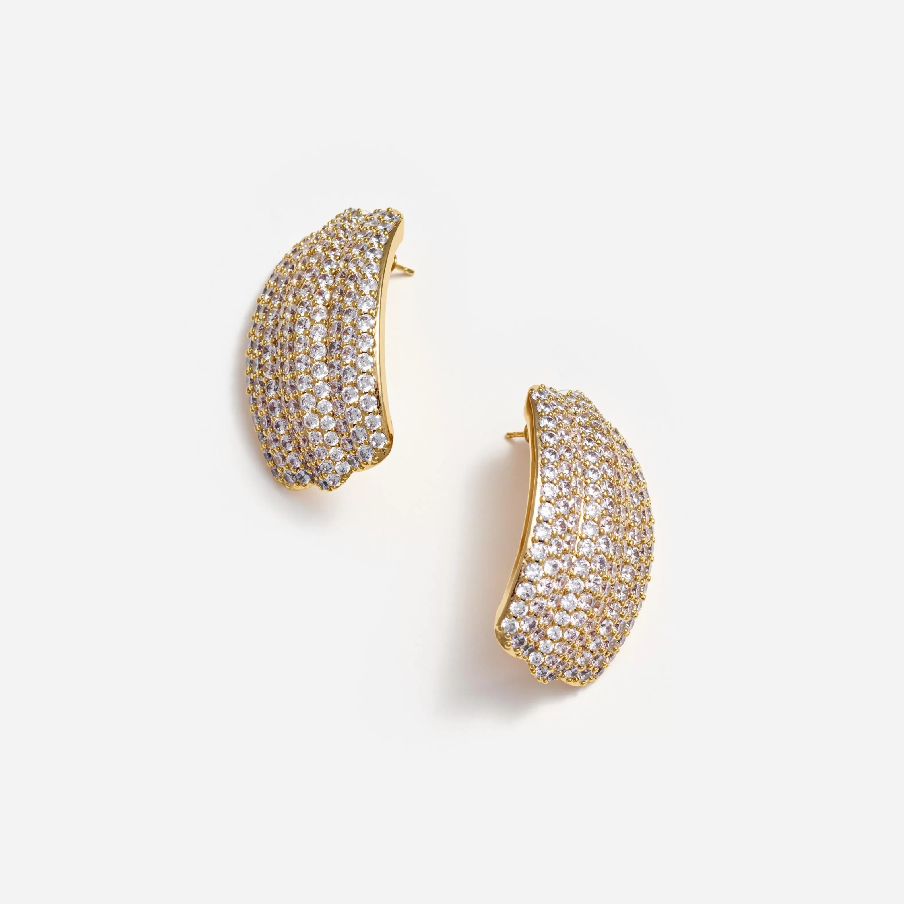 New Crystal Ridged Earrings Jewellery