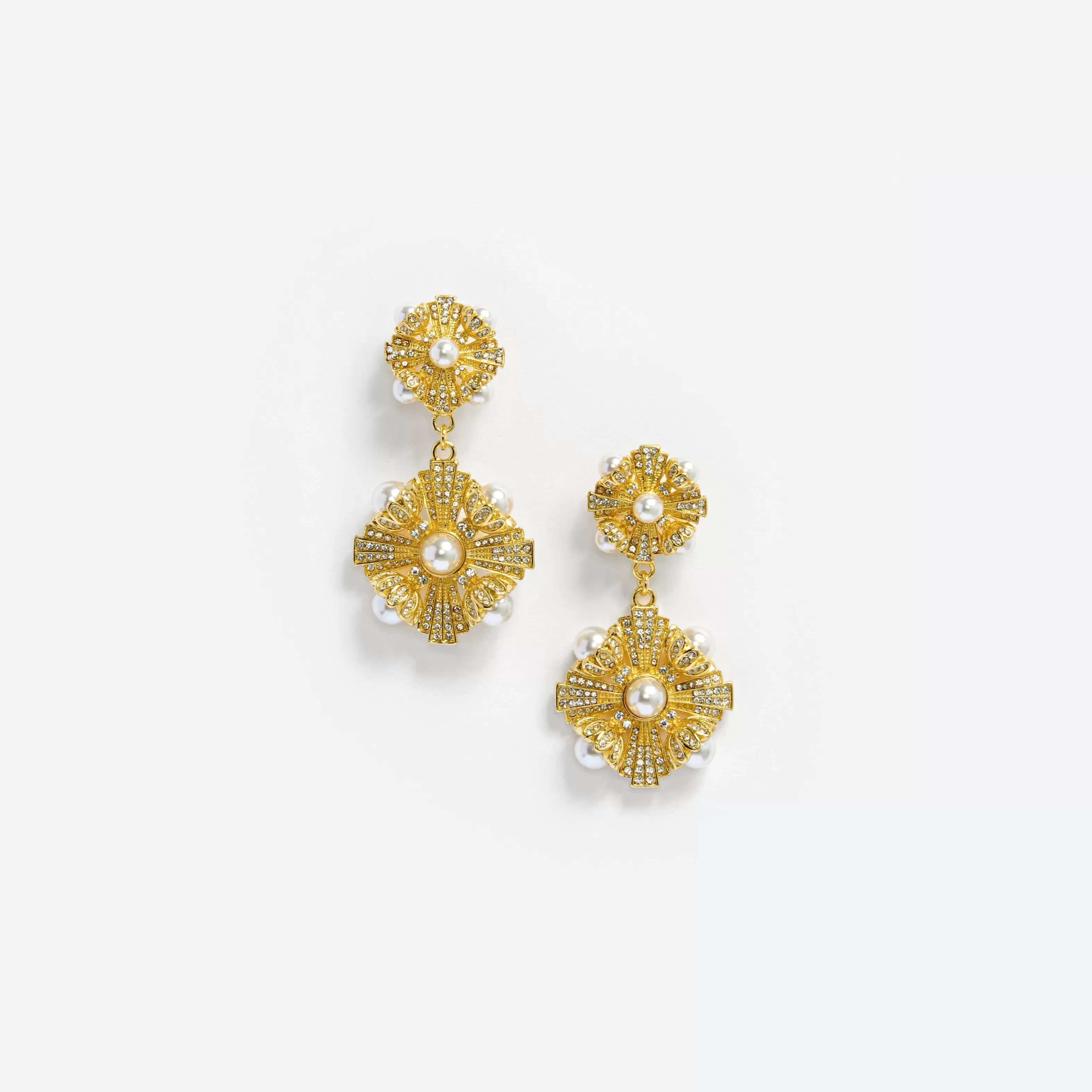 Outlet Encrusted Tiered Earrings Jewellery