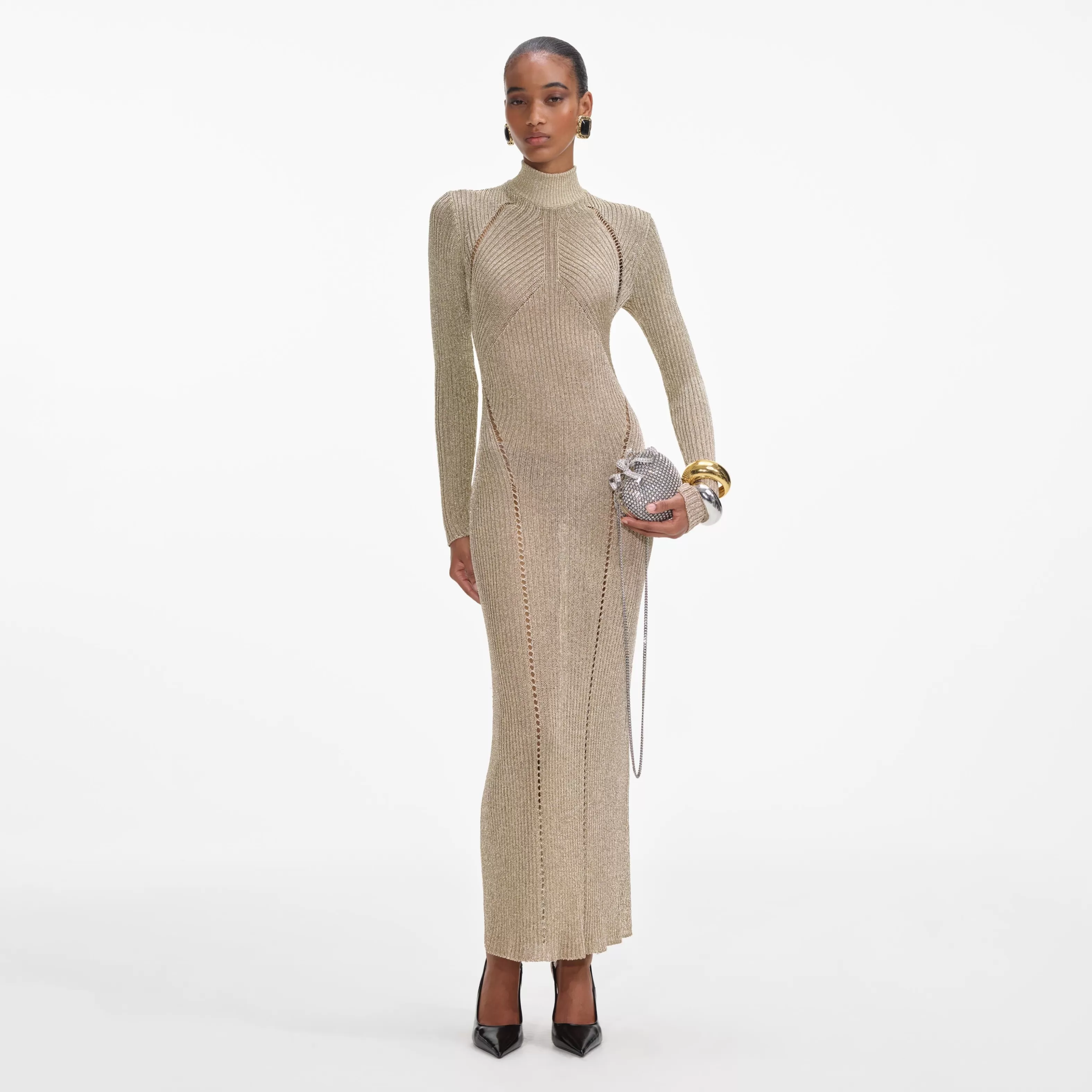 Best Sale Lurex Knit Maxi Dress Dresses | Knitwear