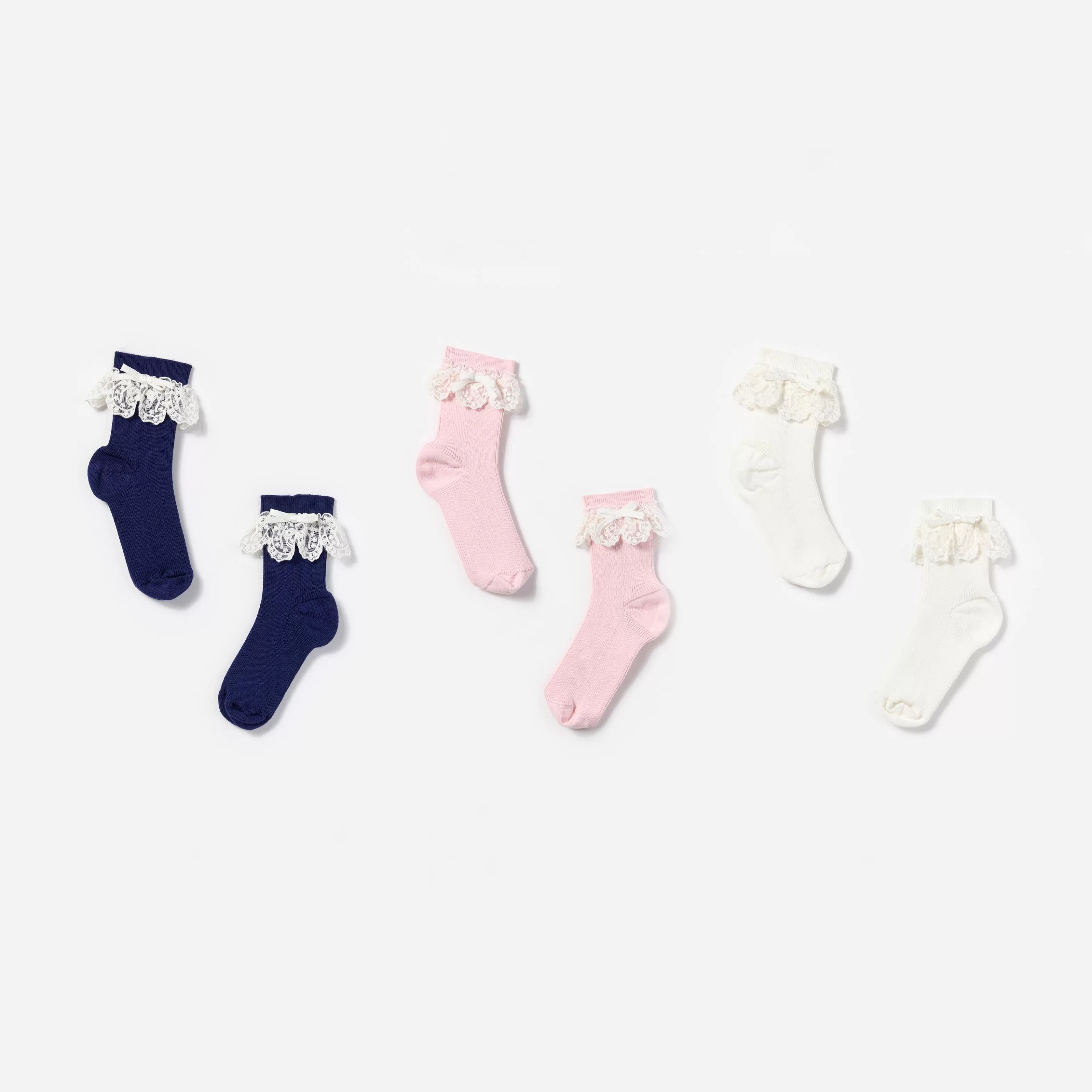 Hot Trim Bow Socks Kids Kids