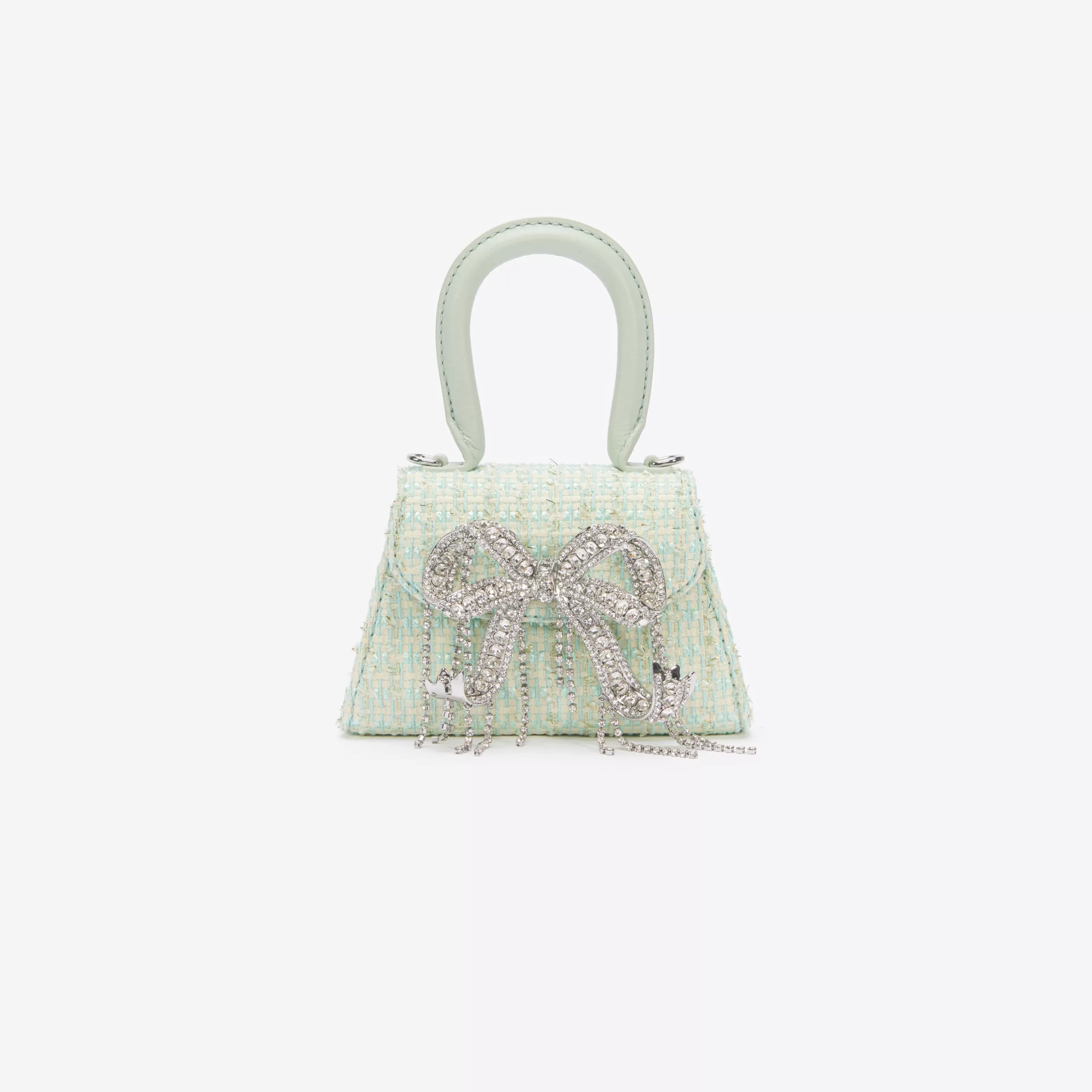 Shop Boucle Micro Bow Bag Handbags