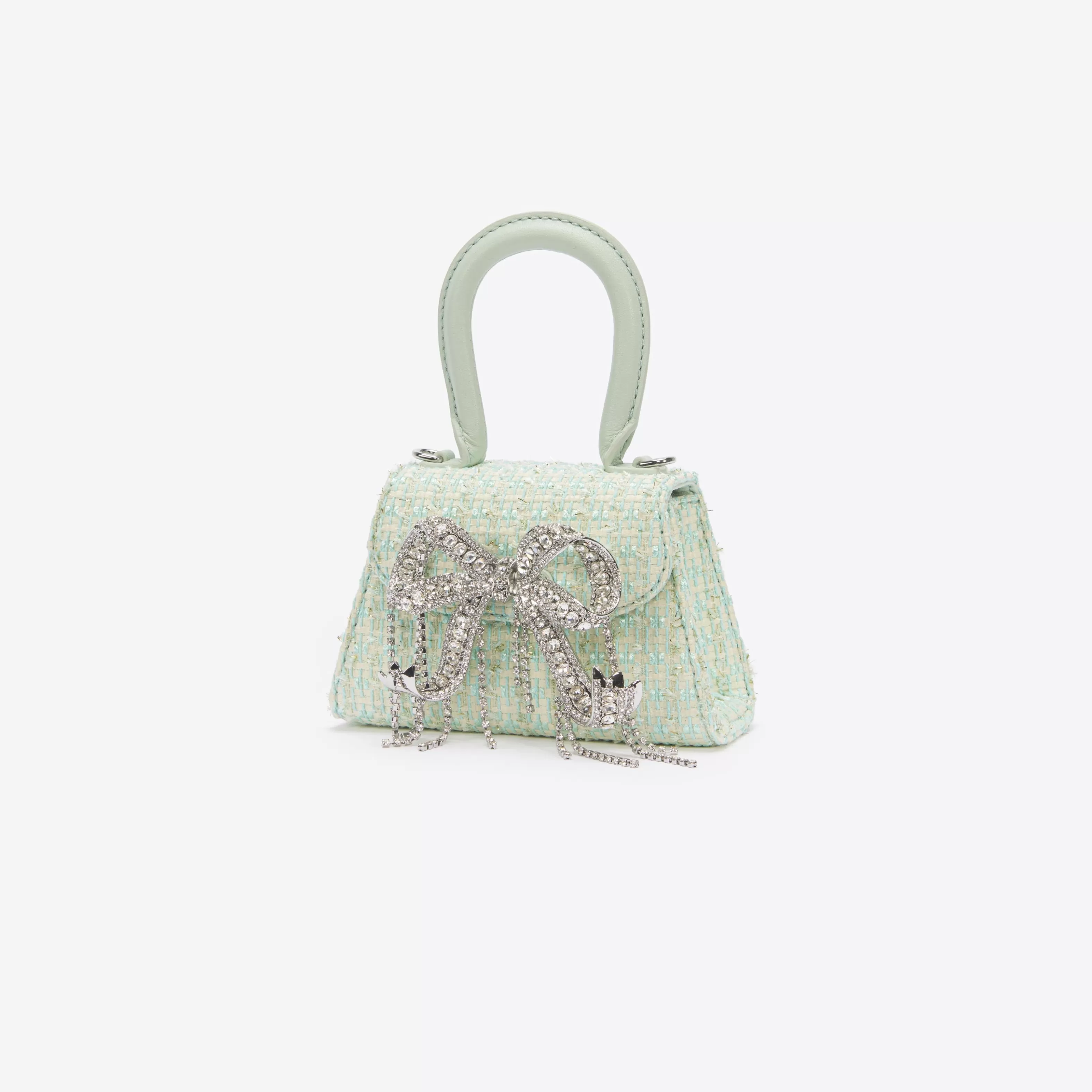 Shop Boucle Micro Bow Bag Handbags