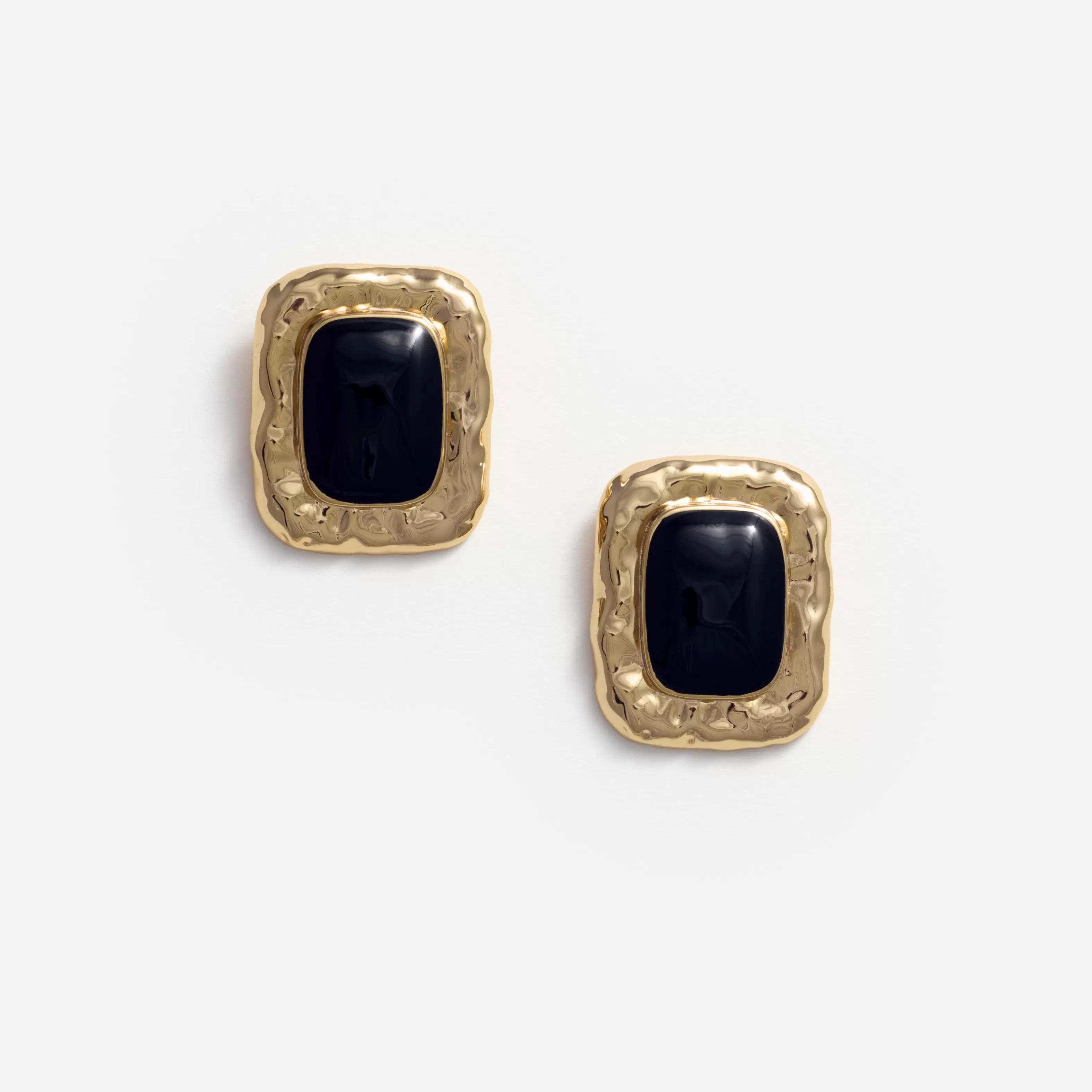 Shop Gold Black Earrings Jewellery