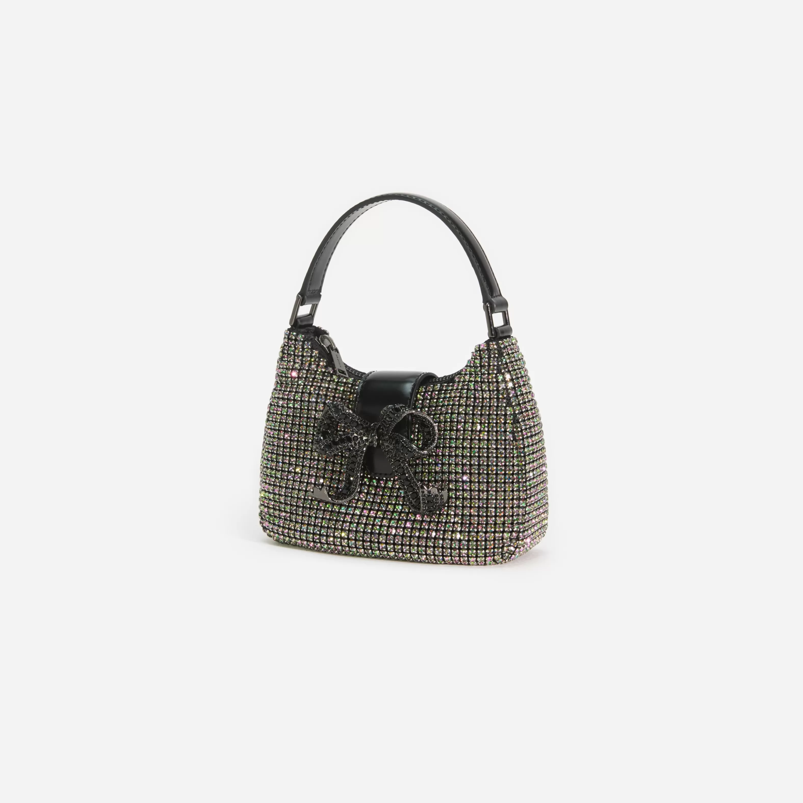 Fashion Rhinestone Chainmail Crescent Bag Handbags