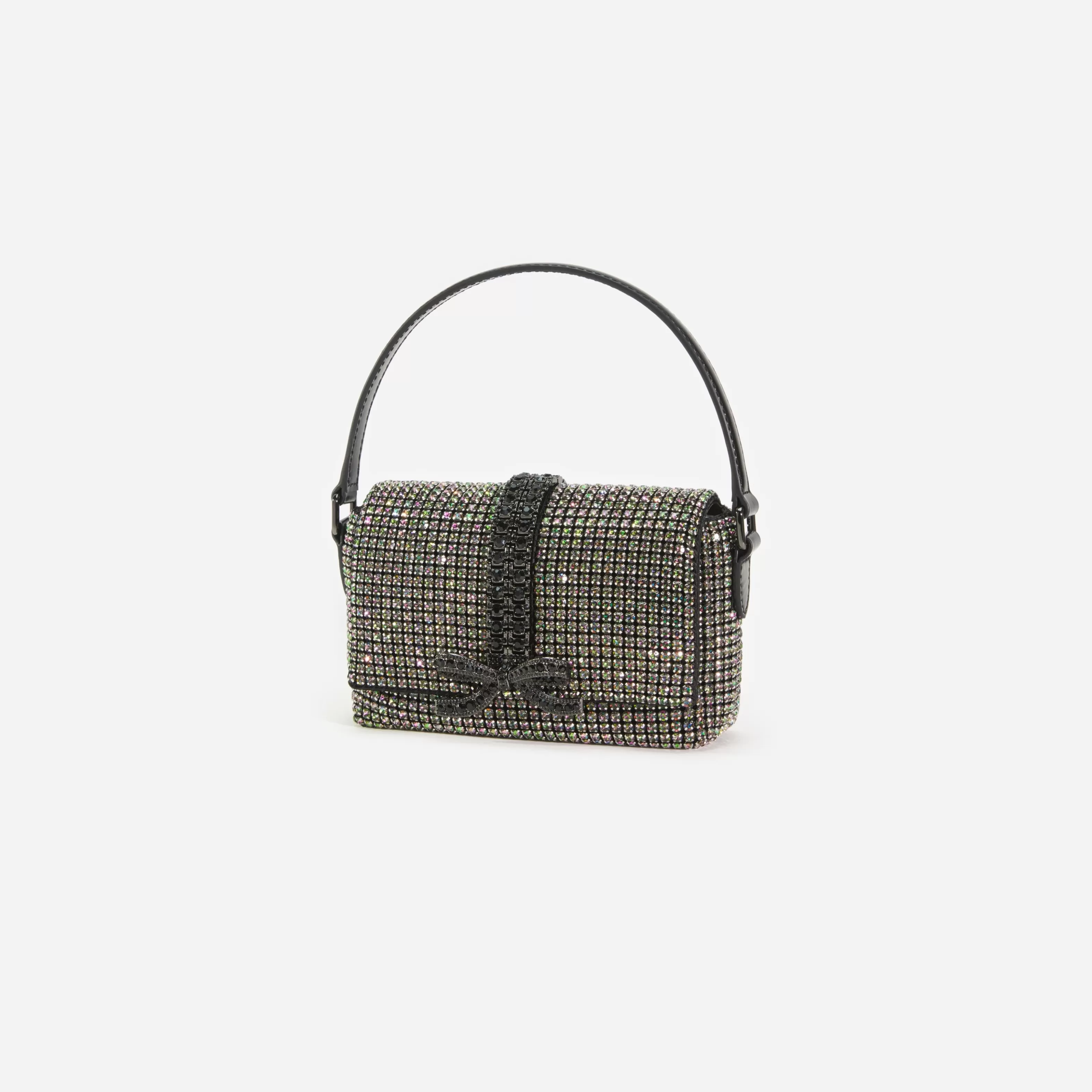 Shop Rhinestone Chainmail Micro Bag Handbags