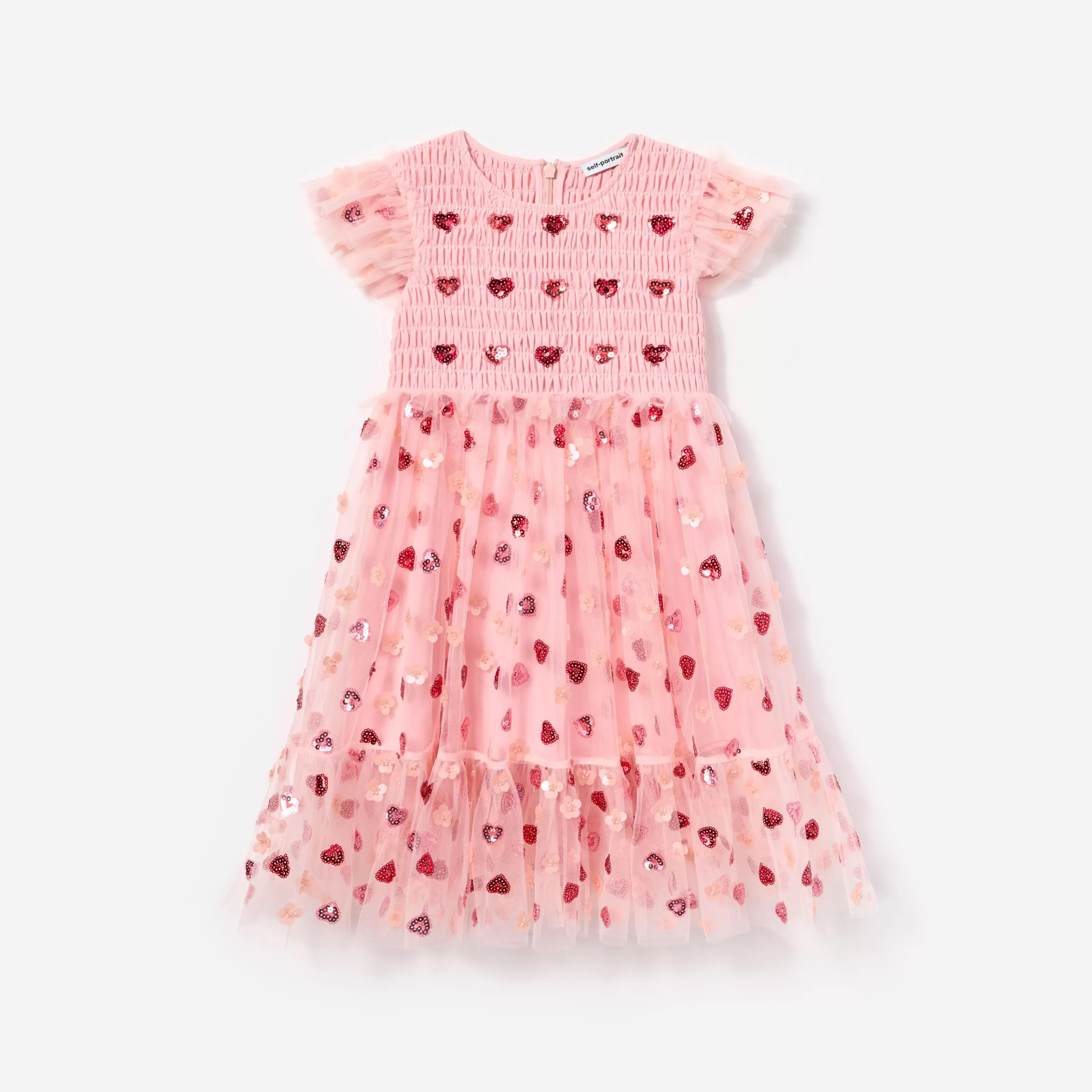 Discount Mesh Heart Sequin Dress Kids Kids