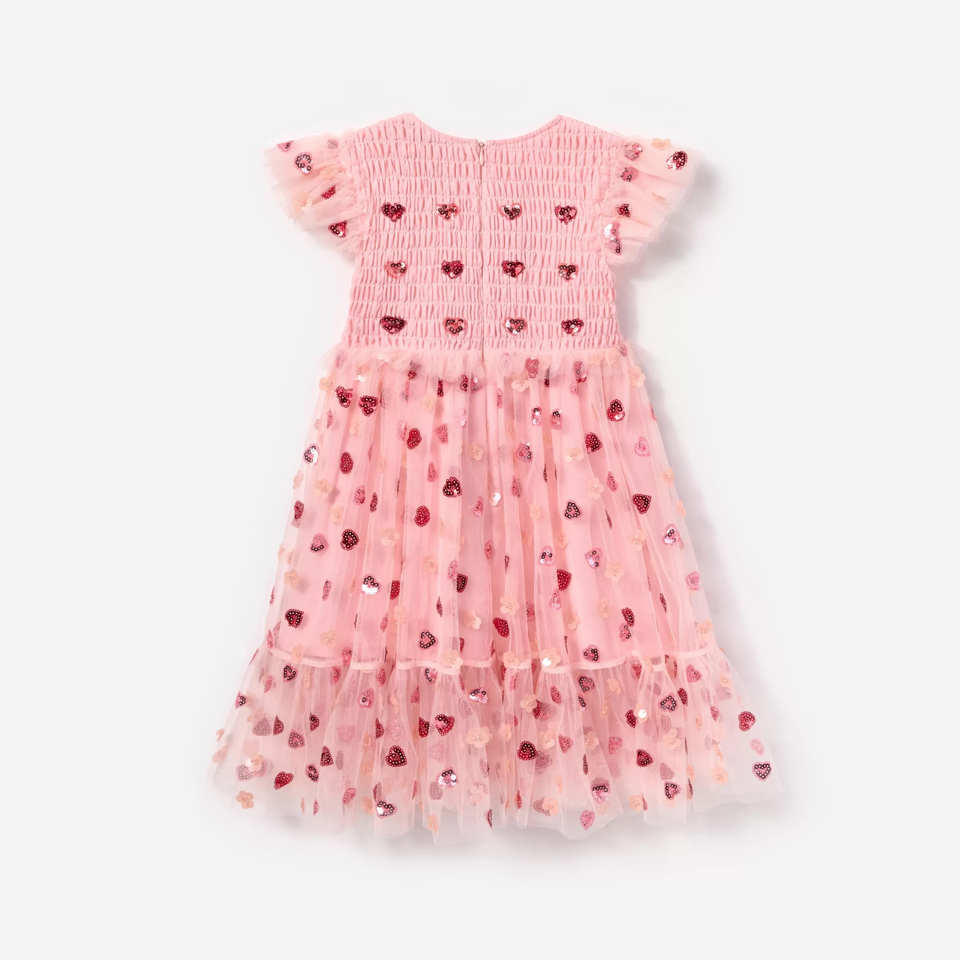 Discount Mesh Heart Sequin Dress Kids Kids