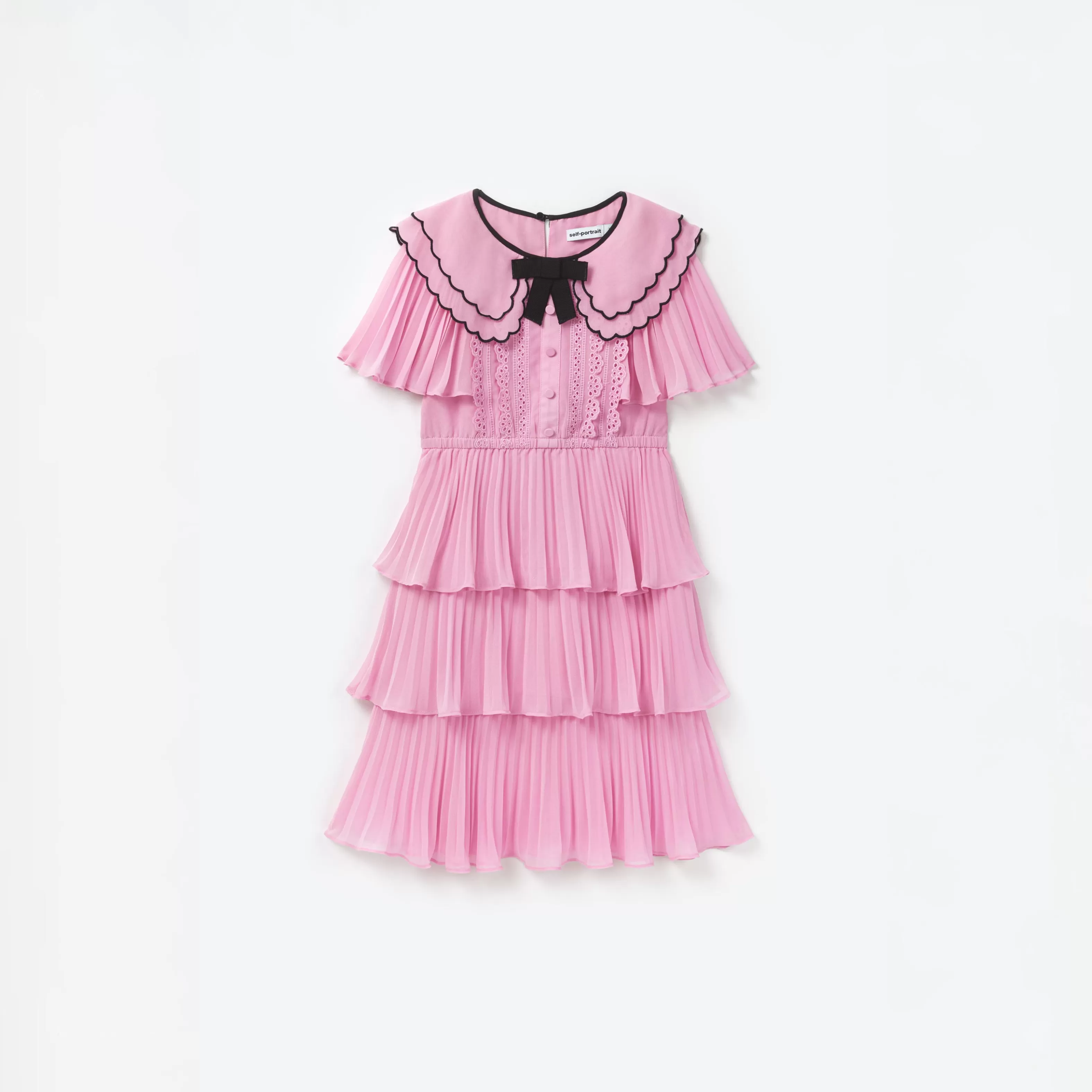 Clearance Scallop Collar Chiffon Dress Kids Kids