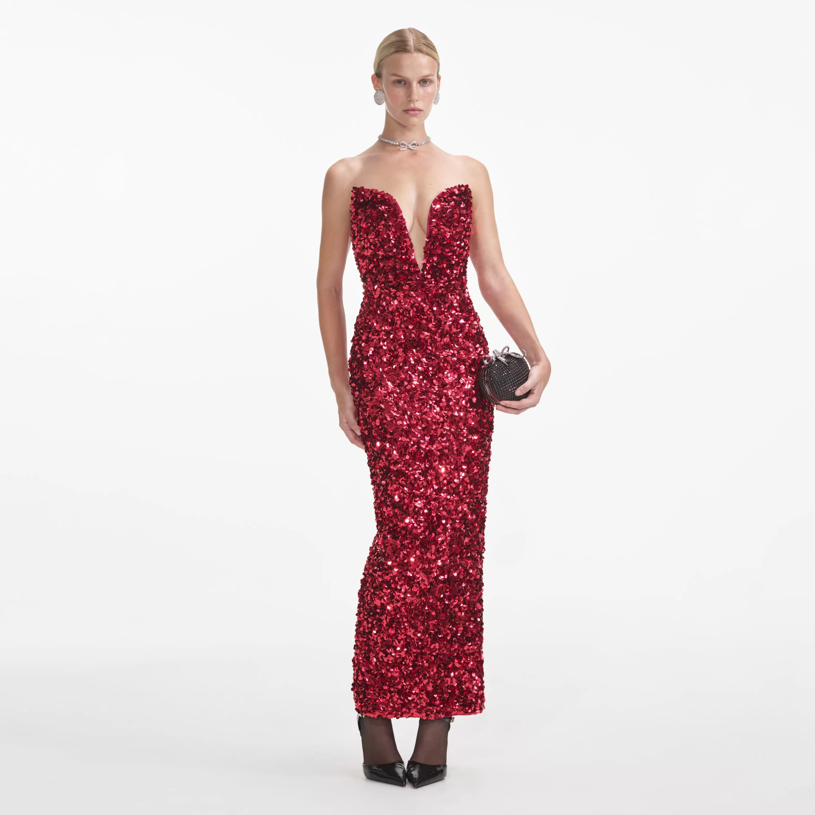 Cheap 3D Sequin Midi Dress Dresses