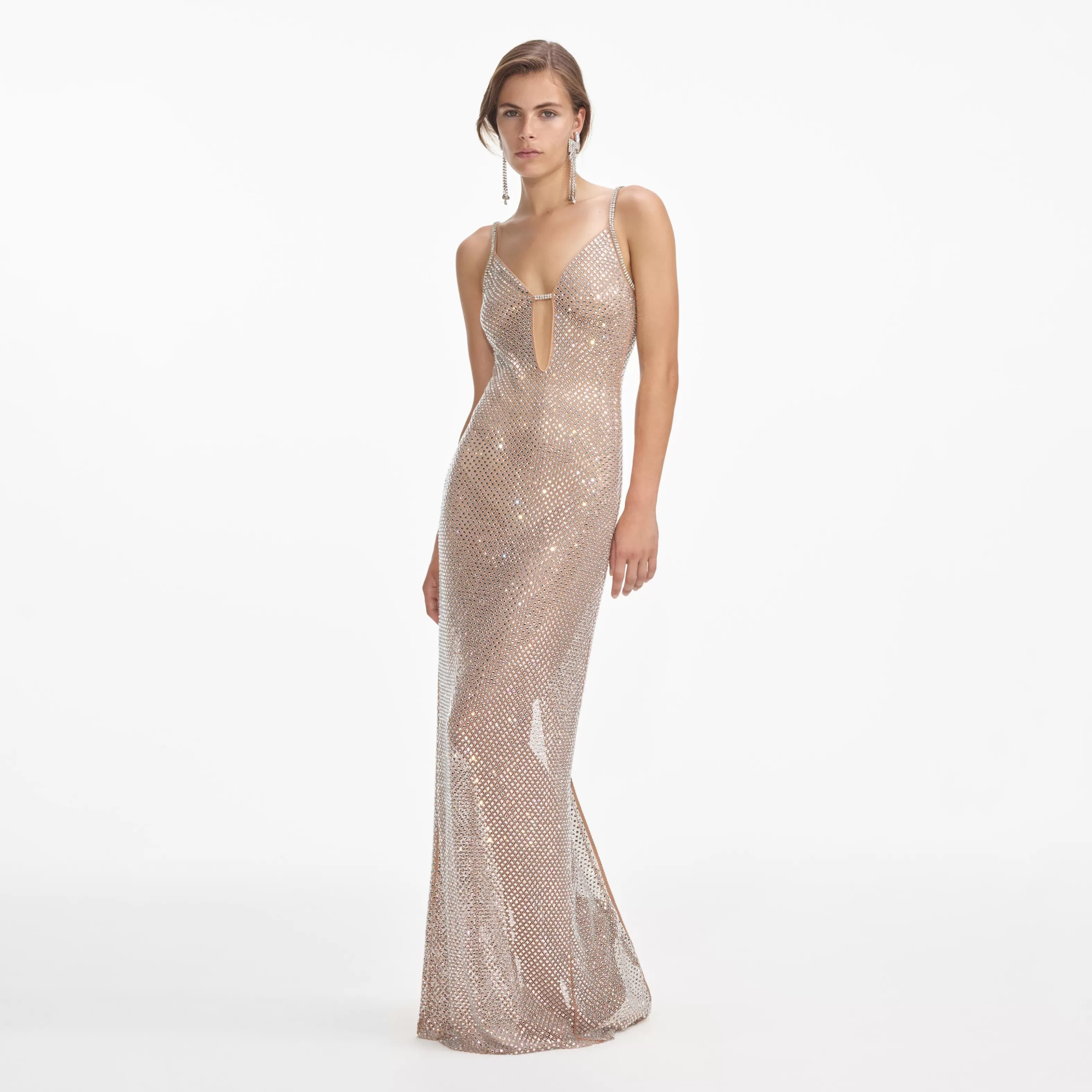 Best Sale Rhinestone Fishnet Maxi Dress Dresses | Exclusives