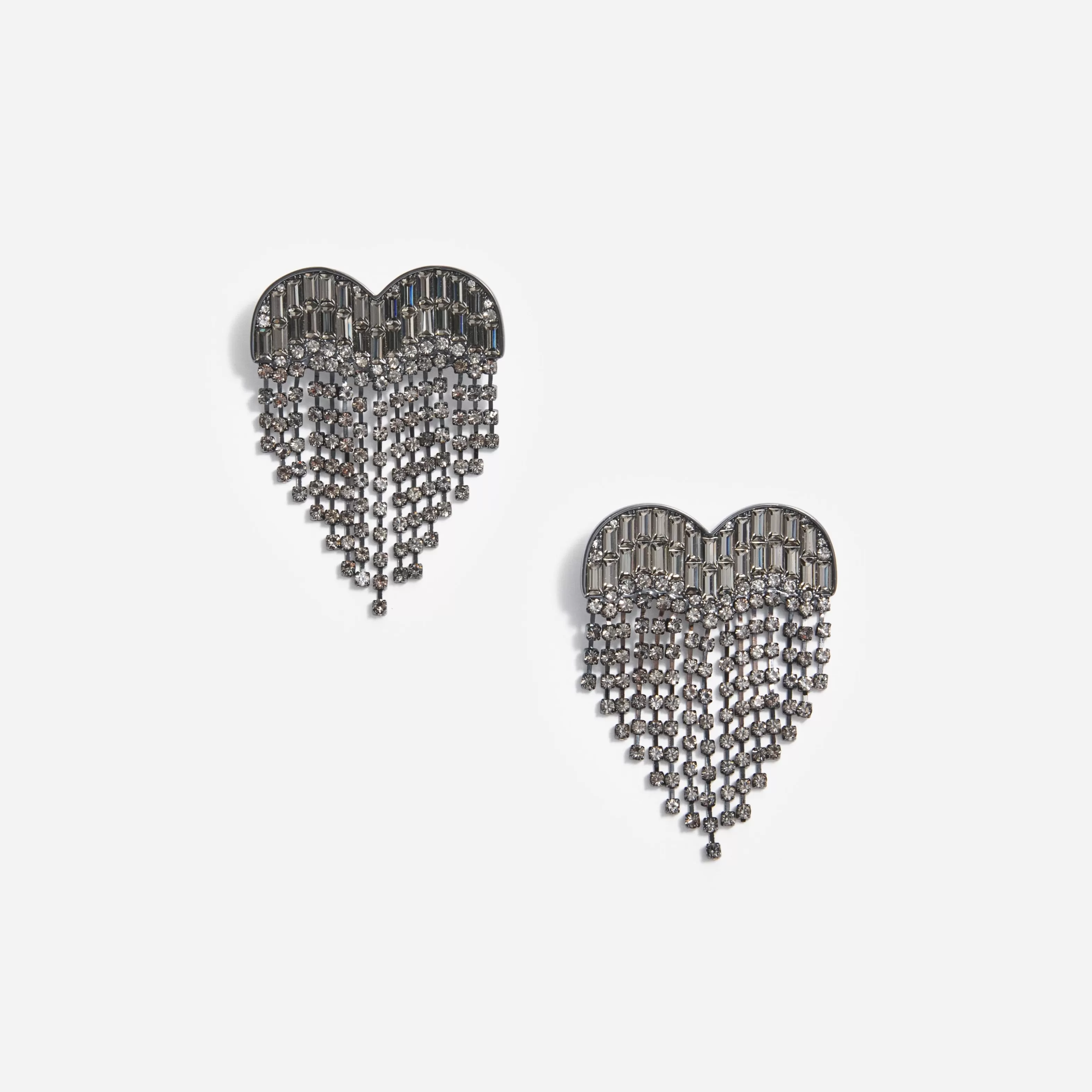 Fashion Crystal Heart Earrings Jewellery